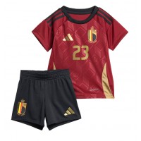 Camisa de time de futebol Bélgica Arthur Vermeeren #23 Replicas 1º Equipamento Infantil Europeu 2024 Manga Curta (+ Calças curtas)